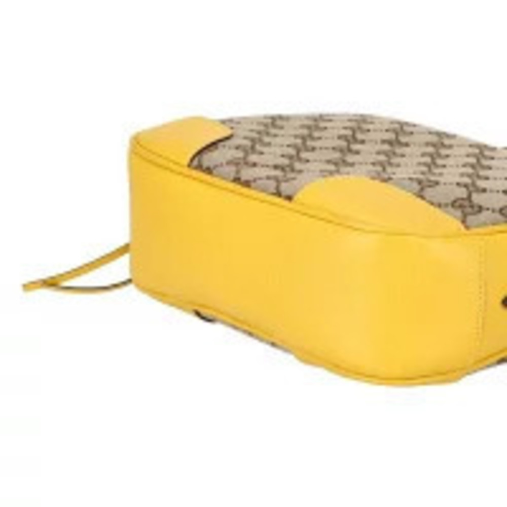 Gucci GG Bag Canvas Shoulder Yellow
